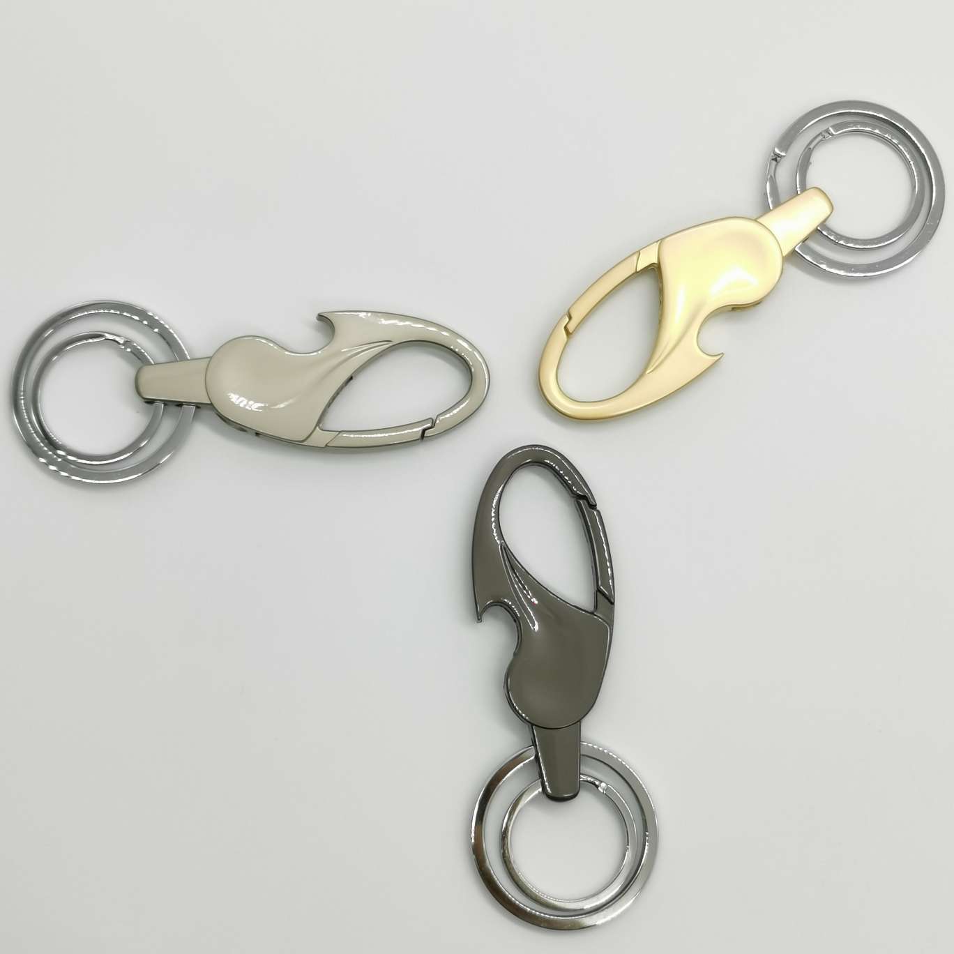 汽车钥匙扣厂家直销品胜8728珍珠叻色系匙扣男女腰挂钥匙链双环钥匙圈礼品热销汽车钥匙扣详情4