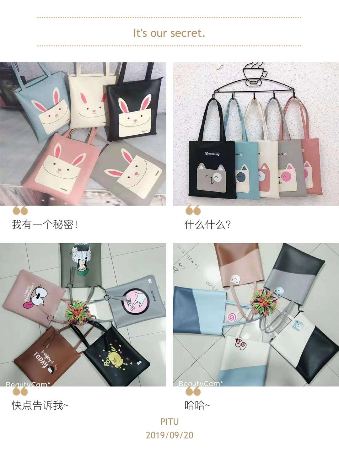 Single shoulder bag PU bag full figure
