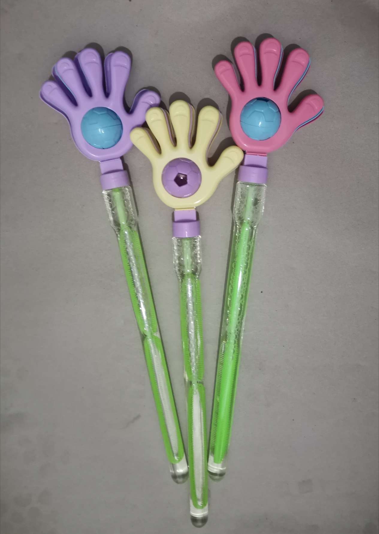 Glowing hands on bubble sticks thumbnail