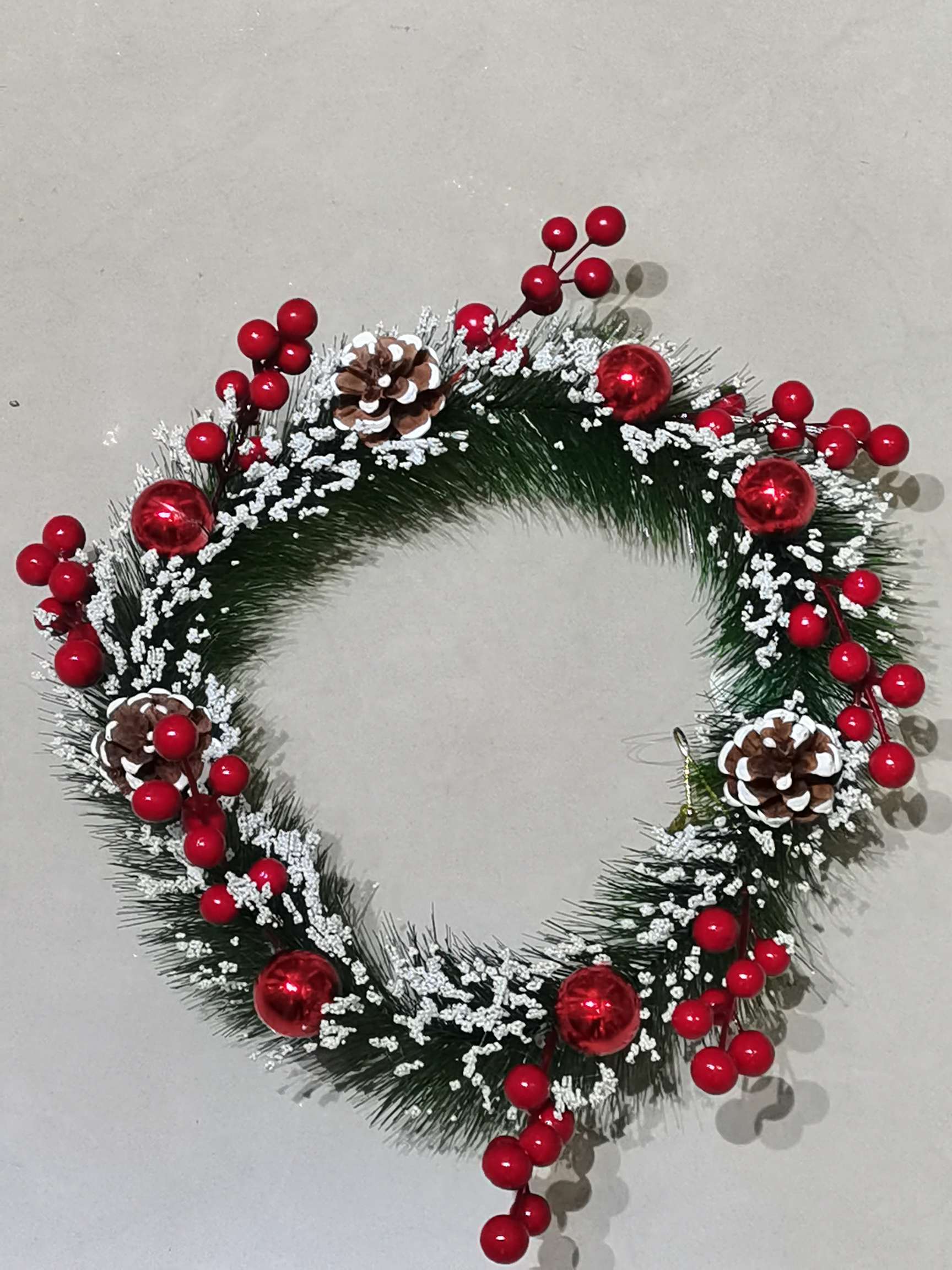 Christmas wreath pinecone style details Picture