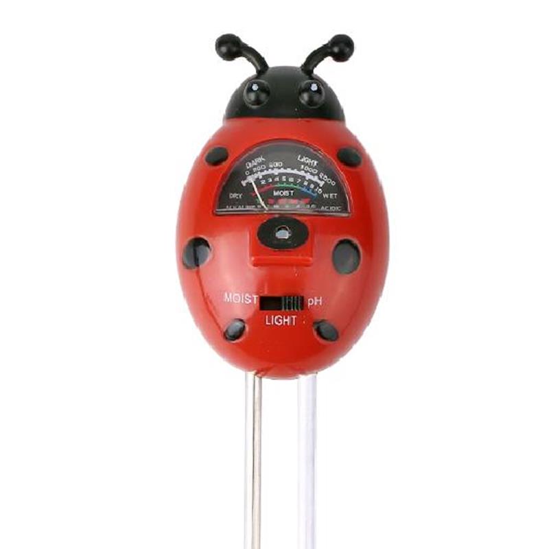 New three-in-one ladybug Soil tester, soil ph hygrometer, physical sensing without batteries thumbnail
