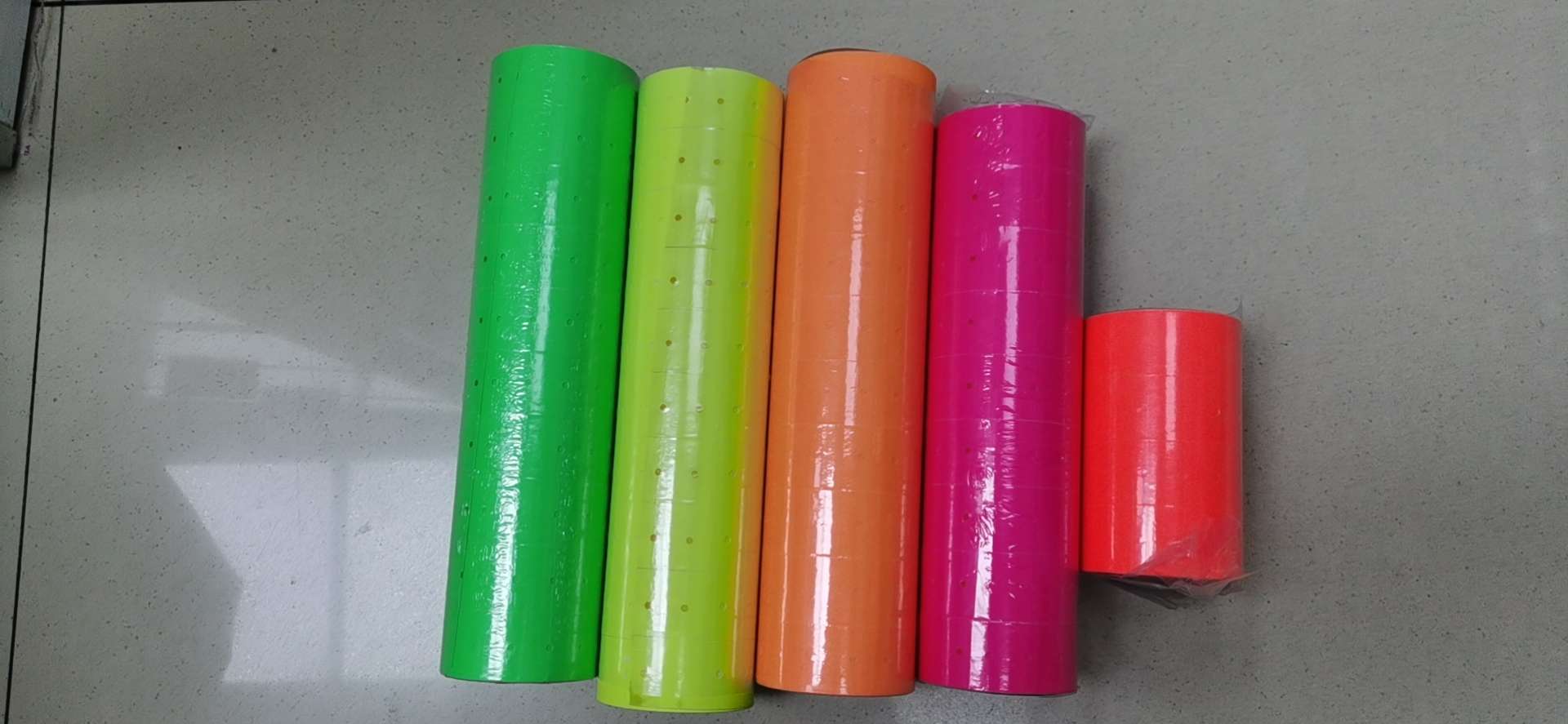 荧光标价机500片，5个色