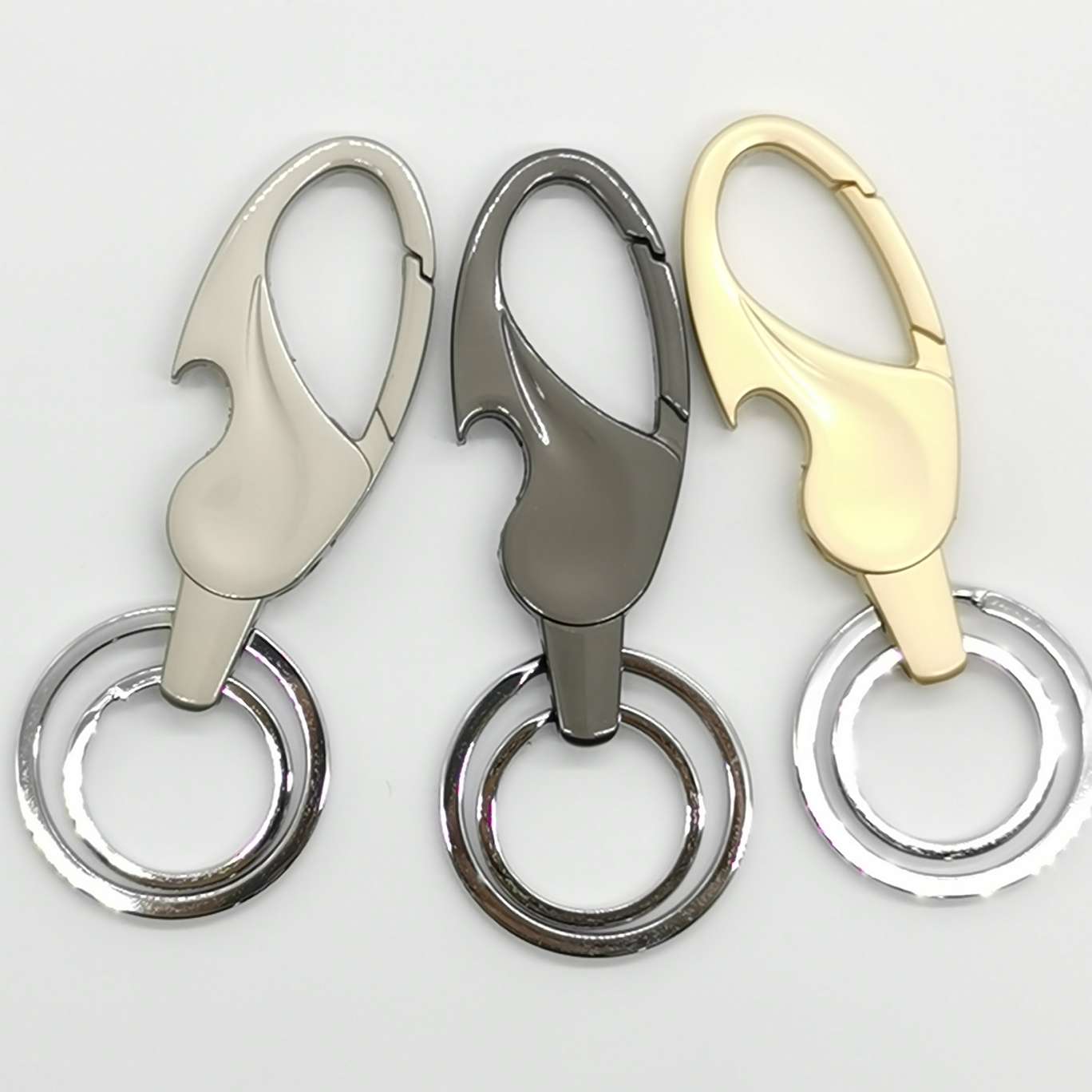 汽车钥匙扣厂家直销品胜8728珍珠叻色系匙扣男女腰挂钥匙链双环钥匙圈礼品热销汽车钥匙扣详情3