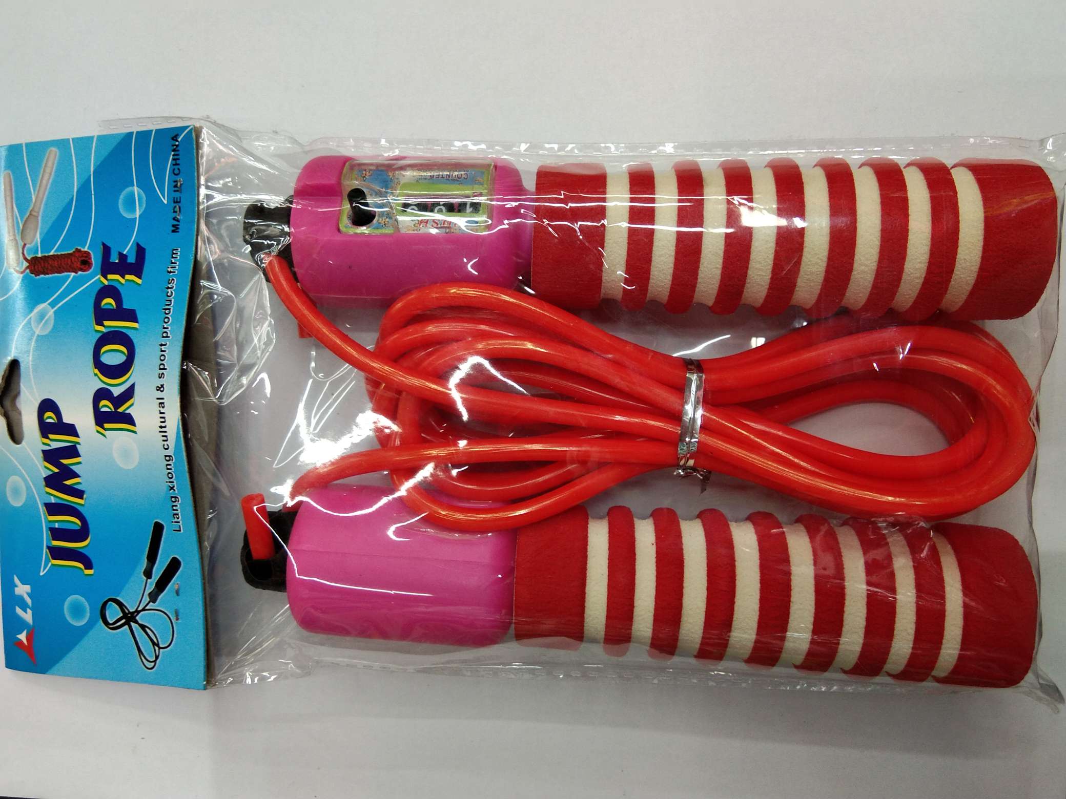Double color cotton sleeve counting rubber rope thumbnail