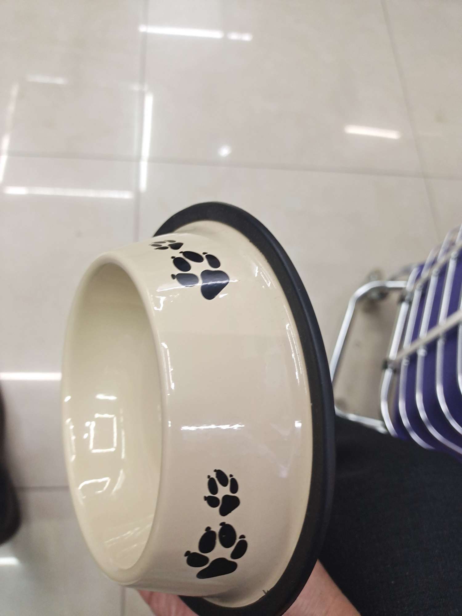 15-inch double-footprint stainless steel pet basin Specification image