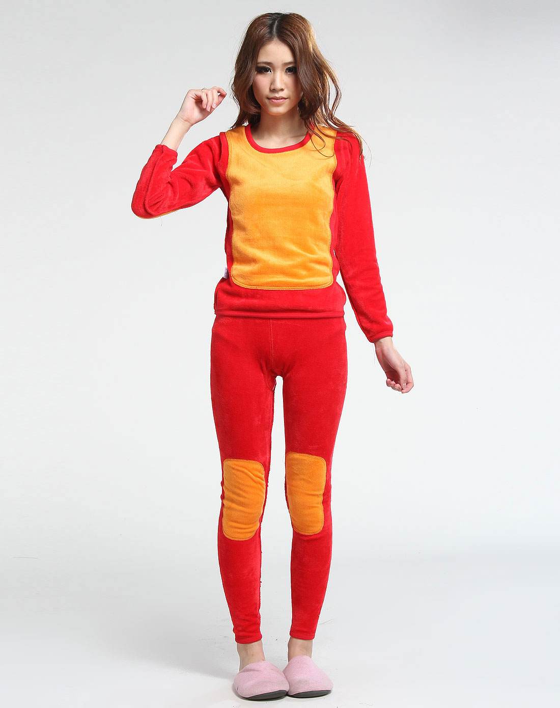 Unmarked thermal underwear thickened with 100 fleece thumbnail