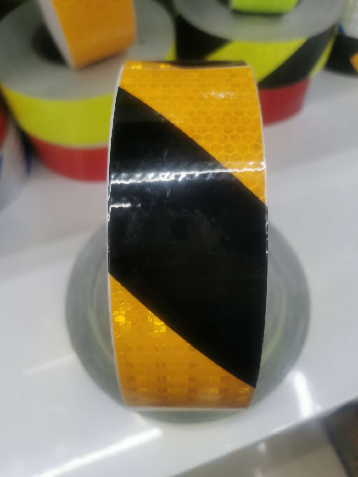 黄黑条纹反光胶带