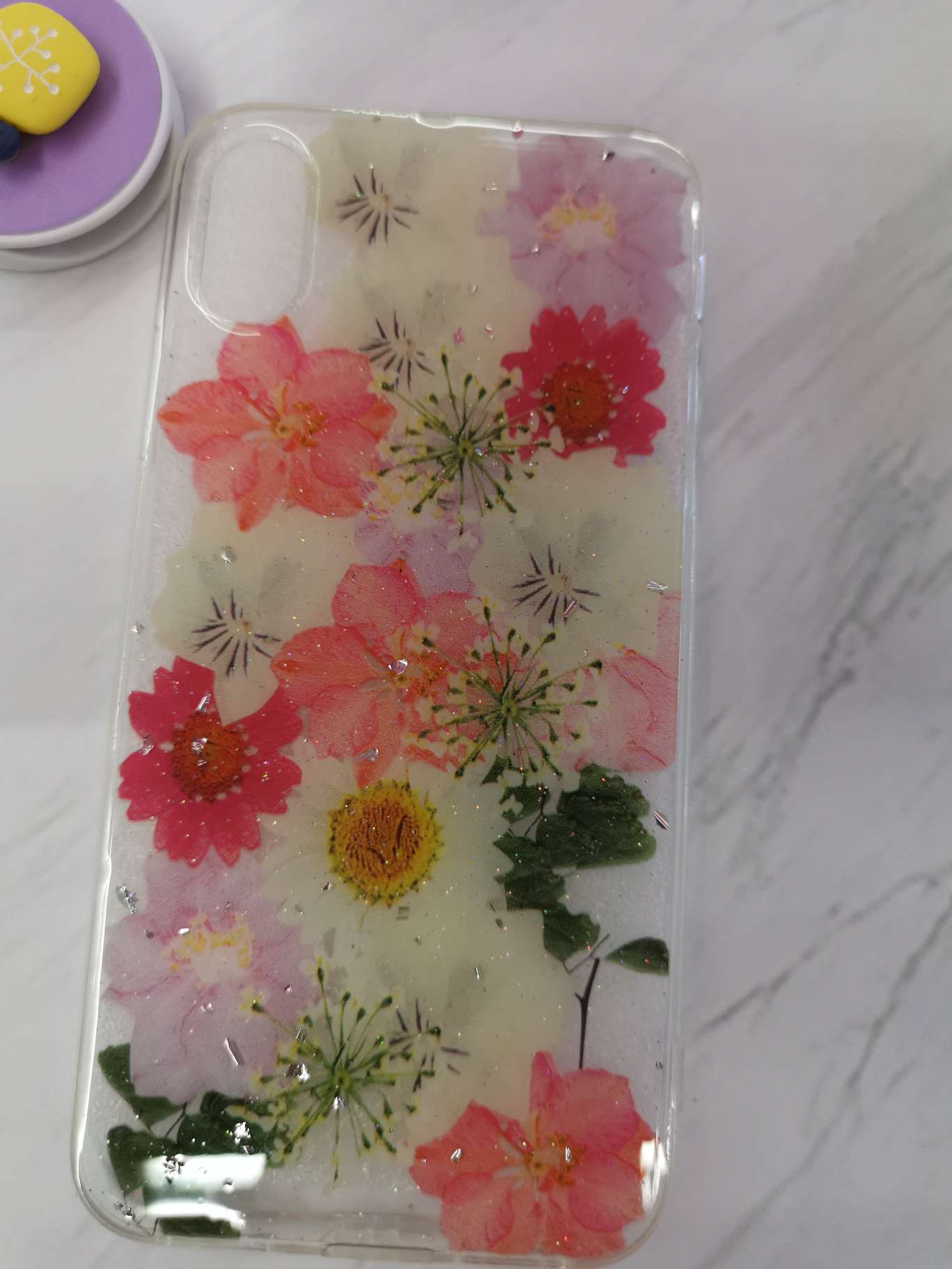 仿真花彩绘花朵滴胶手机壳iphone手机保护套