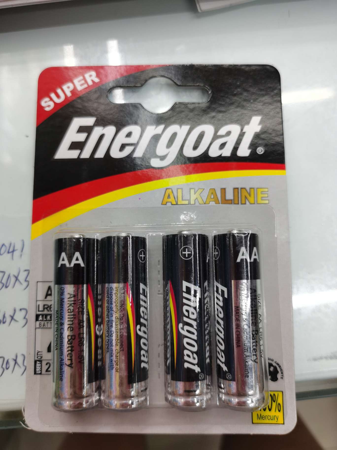 ENERGOAT AA 碱性4支吸卡电池详情图1