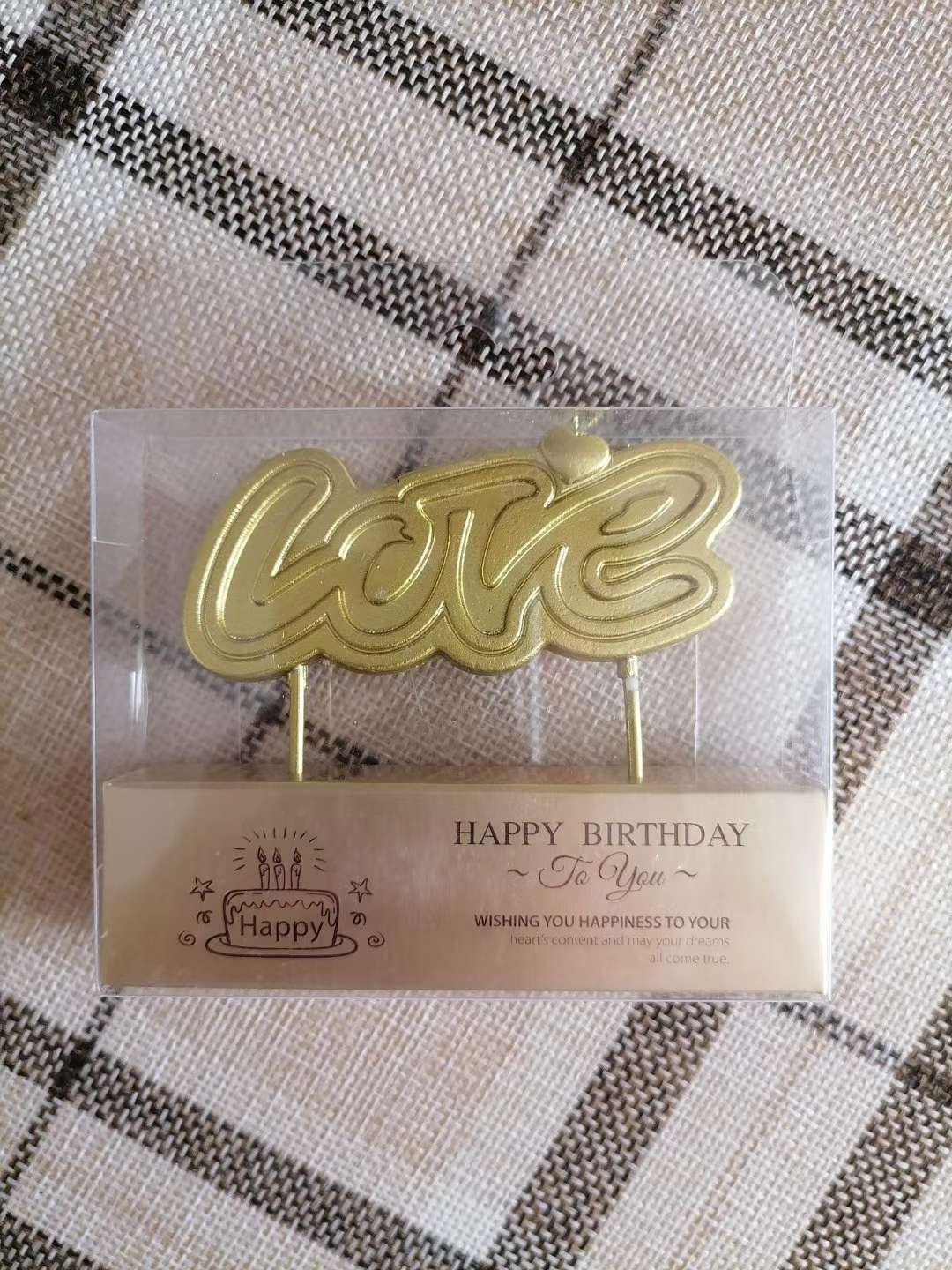 Love块状浸漆蜡烛产品图