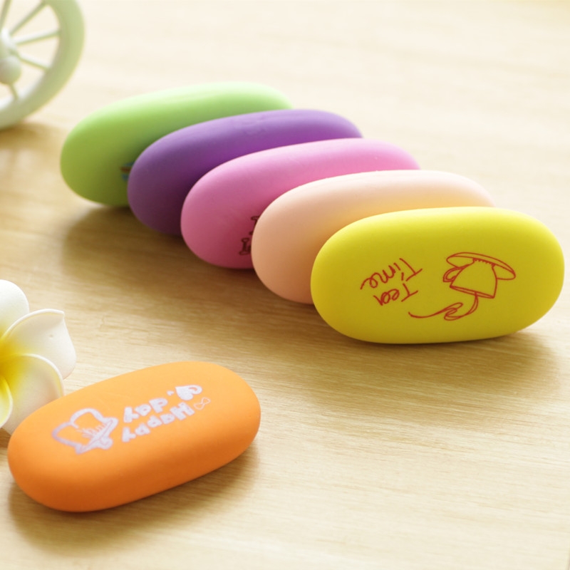 鹅卵石造型橡皮擦学生用文具擦干净卡通可爱创意橡皮儿童奖品包邮