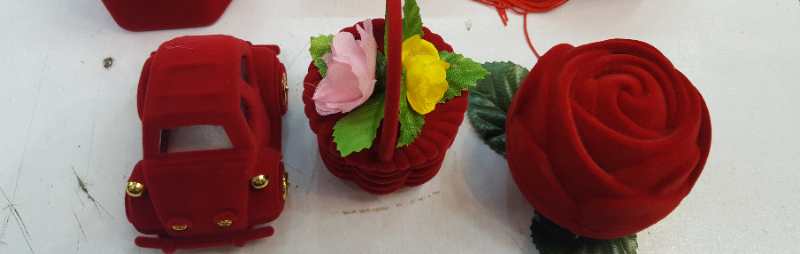 High-end floral blue jewelry