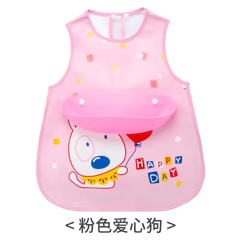宝宝吃饭围兜婴儿童防水围嘴幼儿小孩食饭兜仿硅胶超软大号可拆口水兜