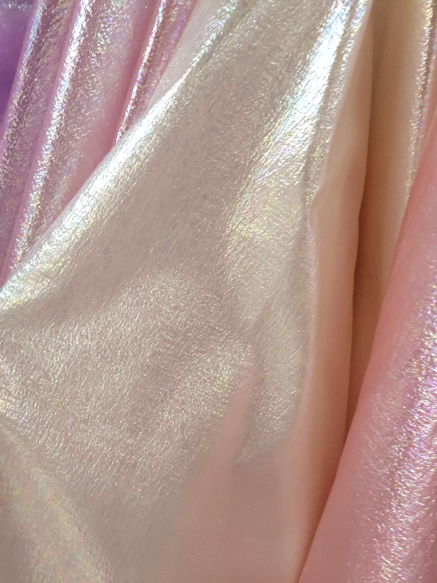 黄色幻彩纱服装饰品面料