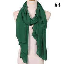 Thin soft georgette hot style pure color sky scarf choose the new monochrome ladies' versatile scarf 7569000