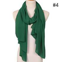 Thin soft georgette hot style pure color sky scarf choose the new monochrome women's versatile scarf 55799