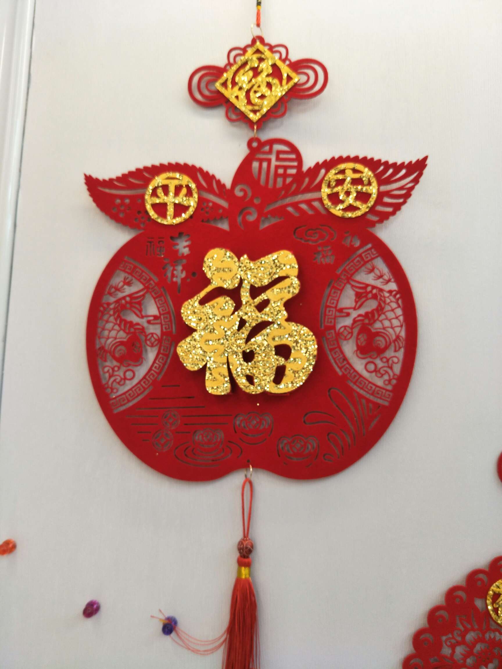 乔迁之喜装饰新居入宅布置用品新屋进宅吉祥平安挂饰搬家大门挂件对联8