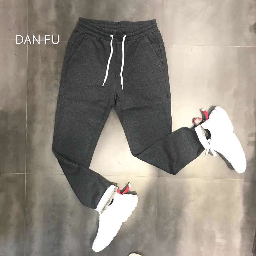 South Korean version of the trend of knitted woolen casual pants men 2020 autumn/winter new elastico-waist pure color versatile pants thumbnail