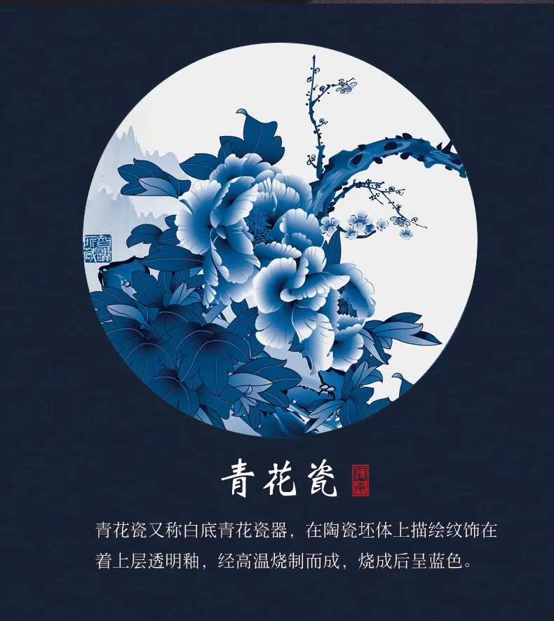 茶花瓷茶叶罐茶叶礼盒两罐装详情图8