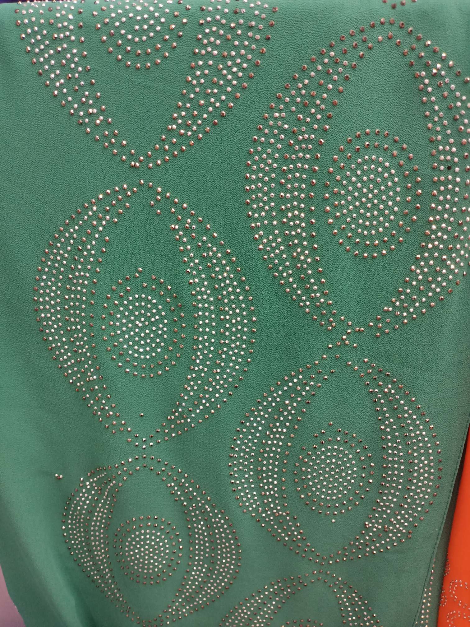 Hot diamond Dubai headscarf, women's travel sun protection headscarf, breathable bestseller clothing, plum blossom snow-spun silk Xinjiang Mubao headscarf 11