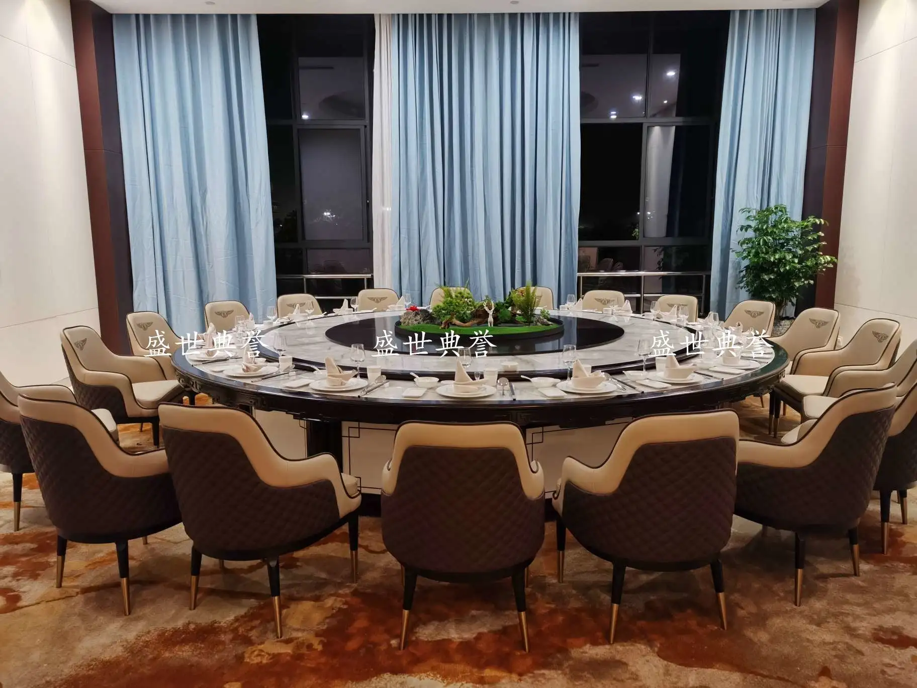 Huzhou Resort Hotel luxury private room solid wood chairs, Nordic modern VIP chairs, villa light luxury armchairs, hotel lobby negotiation chairs detail image 8