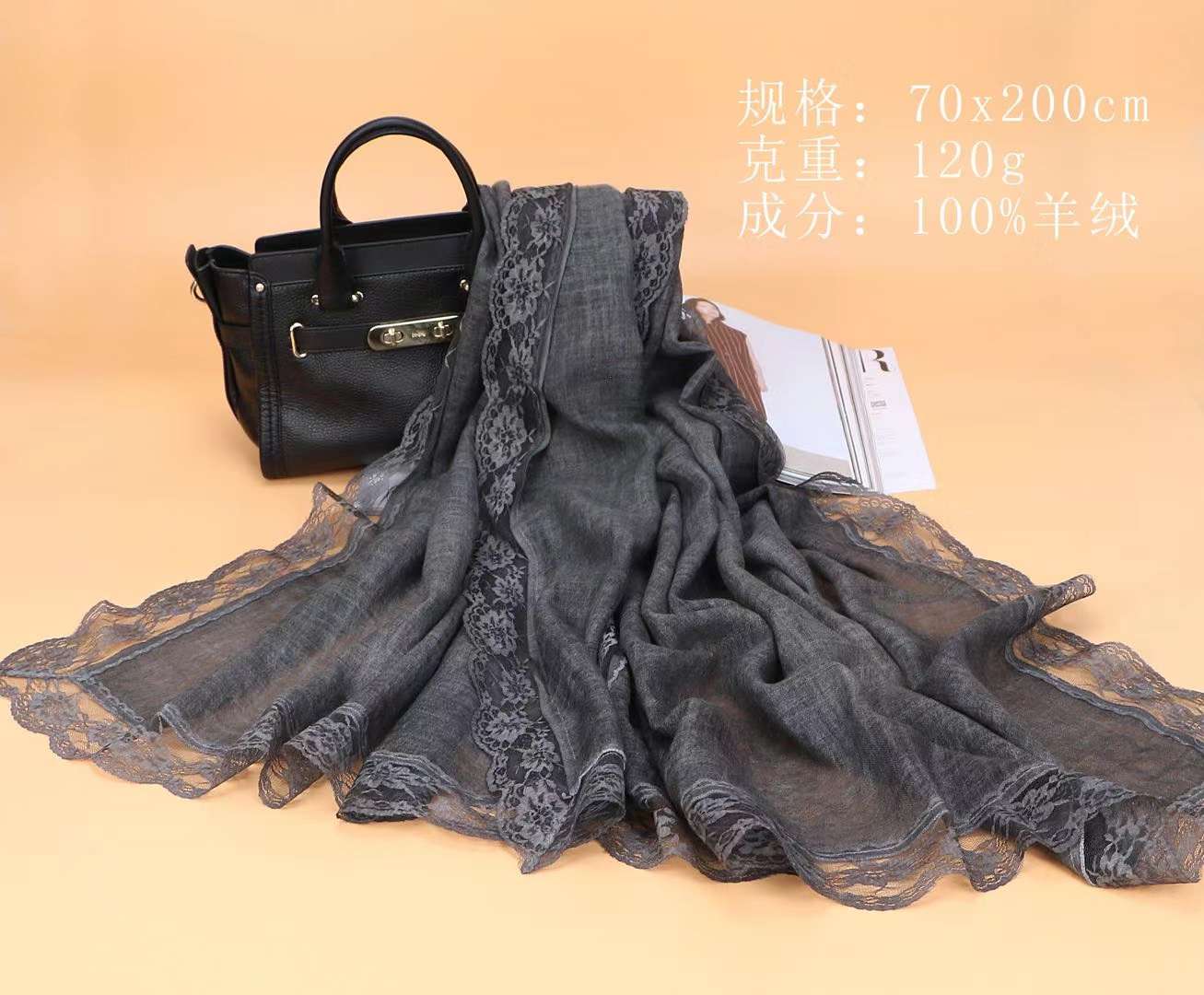 羊绒围巾细节图