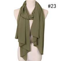 Thin soft georgette hot style pure color sky scarf choose the new monochrome ladies' versatile scarf 7344