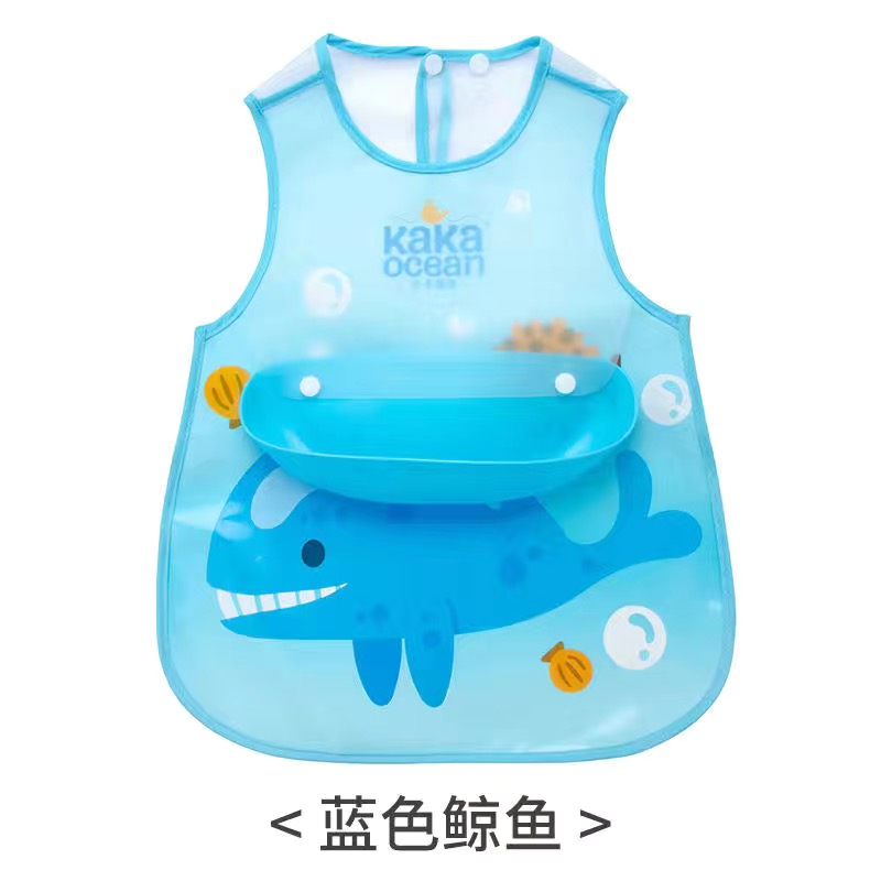 宝宝吃饭围兜婴儿童防水围嘴幼儿小孩食饭兜仿硅胶超软大号可拆口水兜详情图3