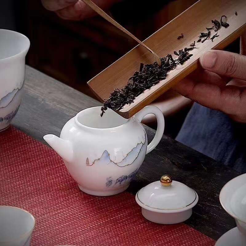 高档茶具套装/羊脂玉茶具/套装细节图