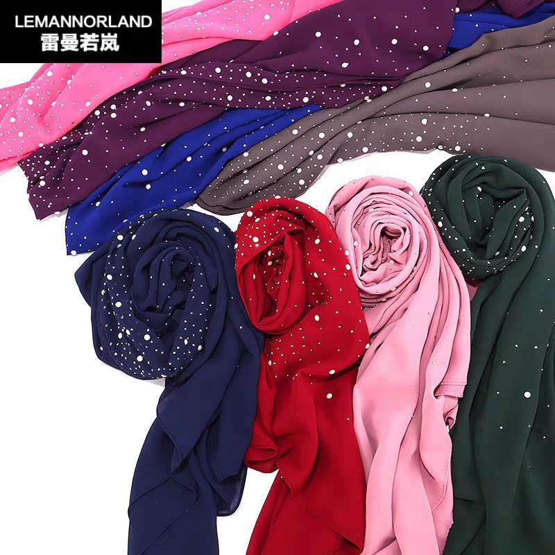 Hot diamond Dubai headscarf, women's travel sun protection headscarf, headscarf, breathable bestseller clothing, plum blossom snow spun silk, Xinjiang Mu 5