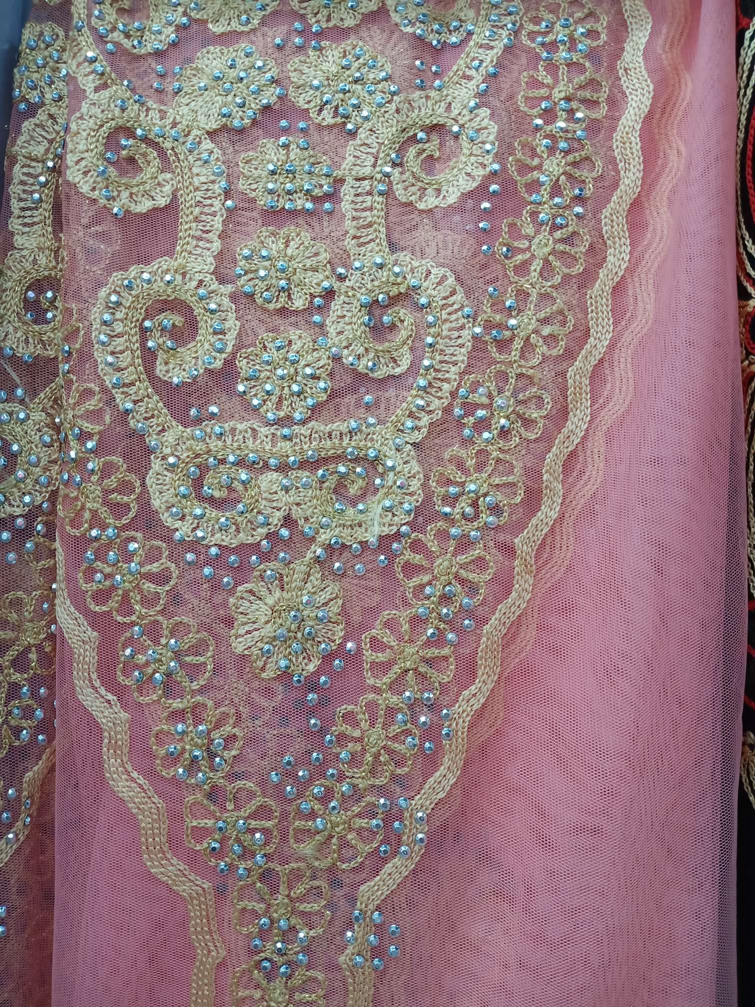 Hot diamond Dubai headscarf, women's travel sun protection headscarf, breathable bestseller clothing, plum blossom snow-spun silk Xinjiang Mubao headscarf 17