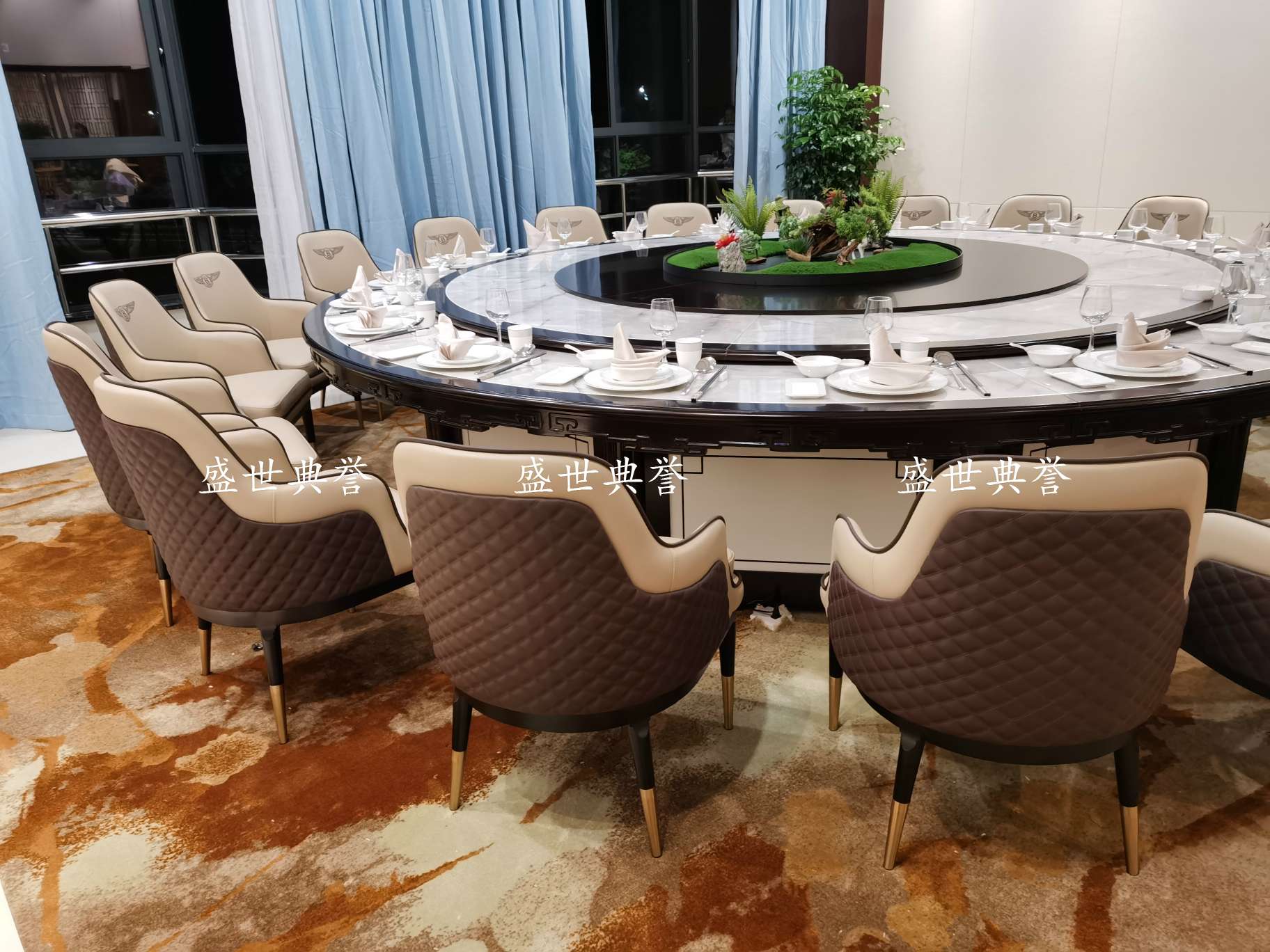 Huzhou Resort Hotel luxury private room solid wood chairs, Nordic modern VIP chairs, villa light luxury armchairs, hotel lobby negotiation chairs detail image 4