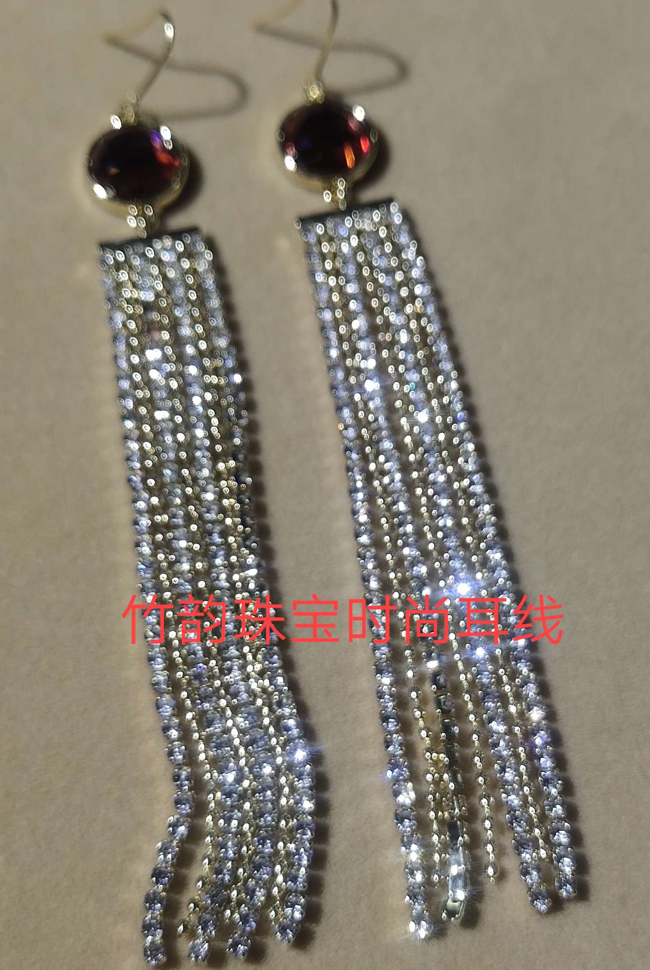 Bamboo Jewelry With Zirconium Multi-Long Ear Line Fashion Ear Hook Application Scenario