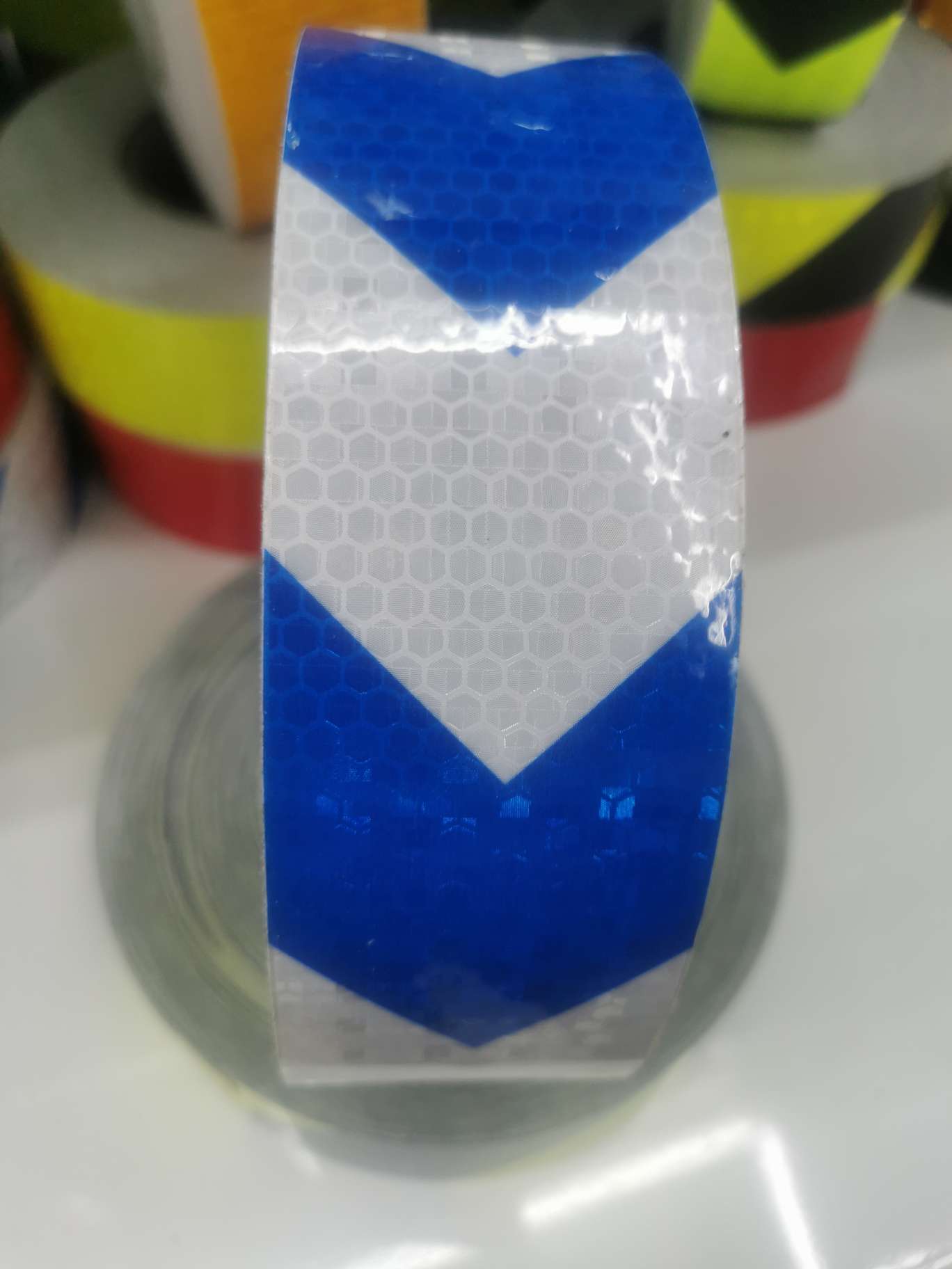 蓝白反光胶带