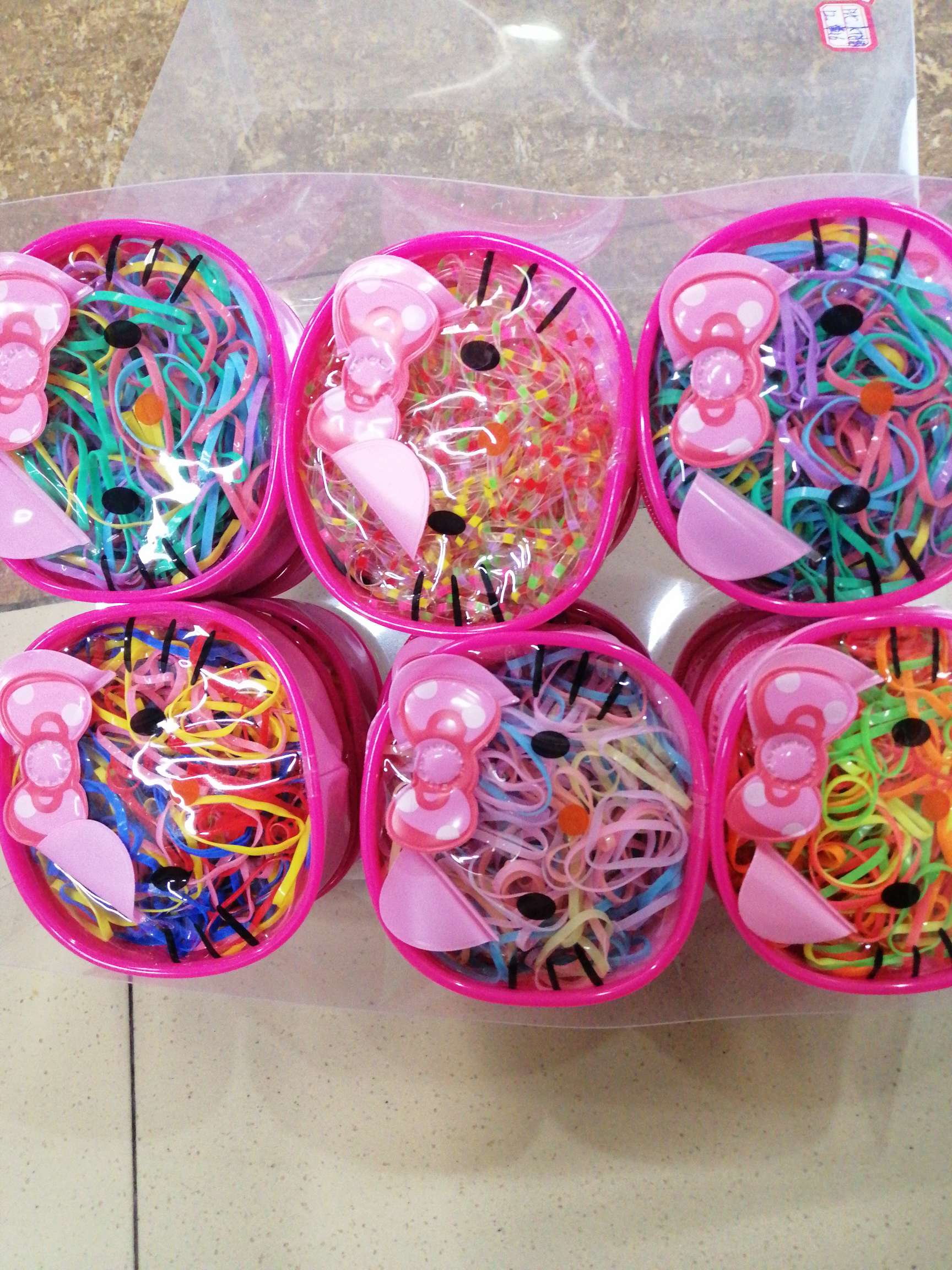 扎头发，橡皮筋女童儿童发圈头饰一次性皮筋