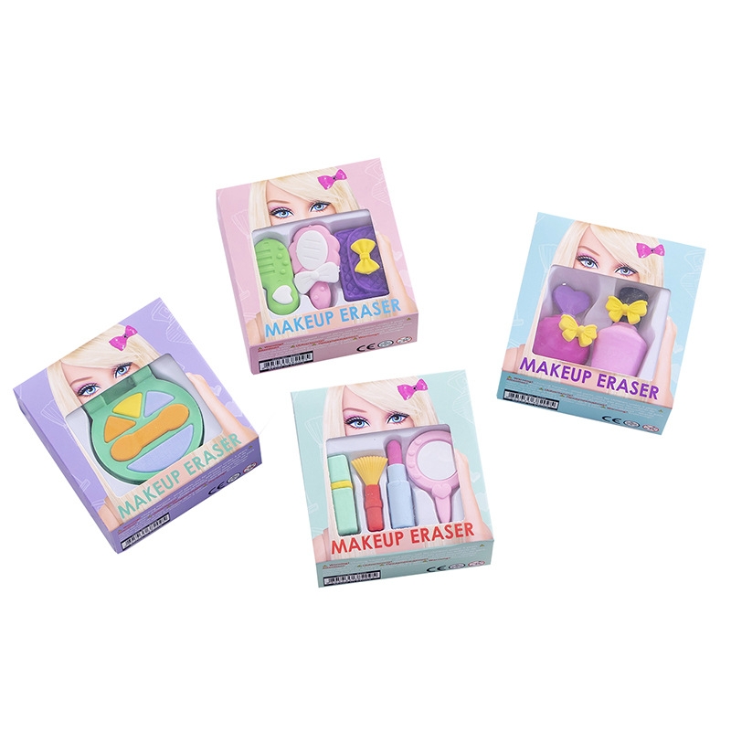 卡通实用橡皮擦套装地推开学礼品造型初中生礼物文具用品学习奖品详情图5