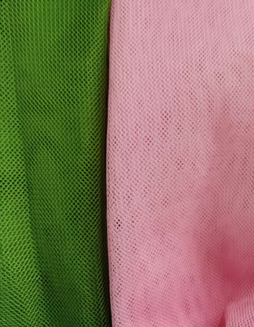 The mesh fabric is similar to the fabric of the decorative tent details Picture
