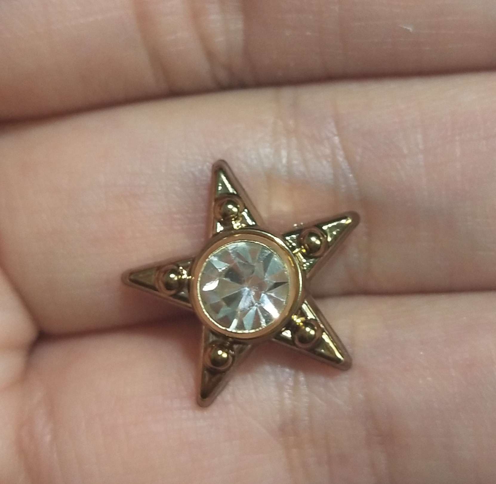 金色塑料鞋扣配管钻A级水钻鞋扣装饰高品质