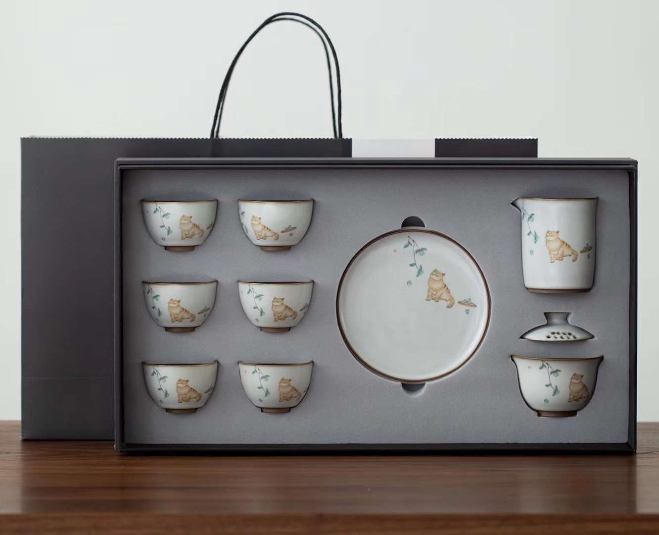 汝窑茶具 扒花汝窑茶具详情图7