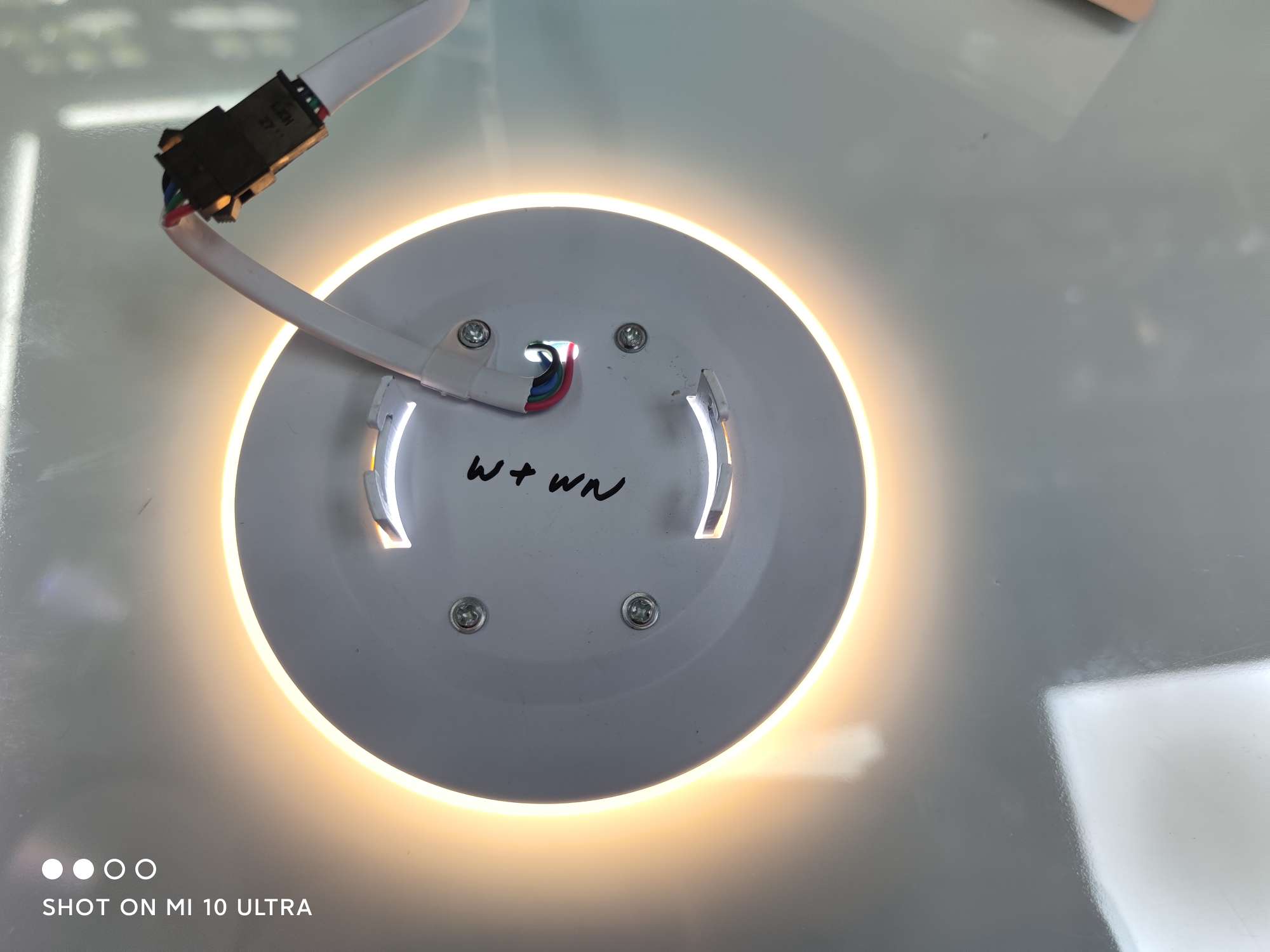 Led Lace Two-Tone Panel Light/Dimmed Round 3+3W Item Picture