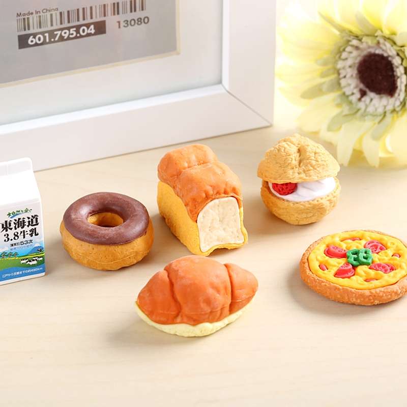 可爱超萌橡皮擦学生专用日本进口儿童专用创意拼插趣味橡皮套装玩具可拆卸组合食物幼儿园礼物详情图2