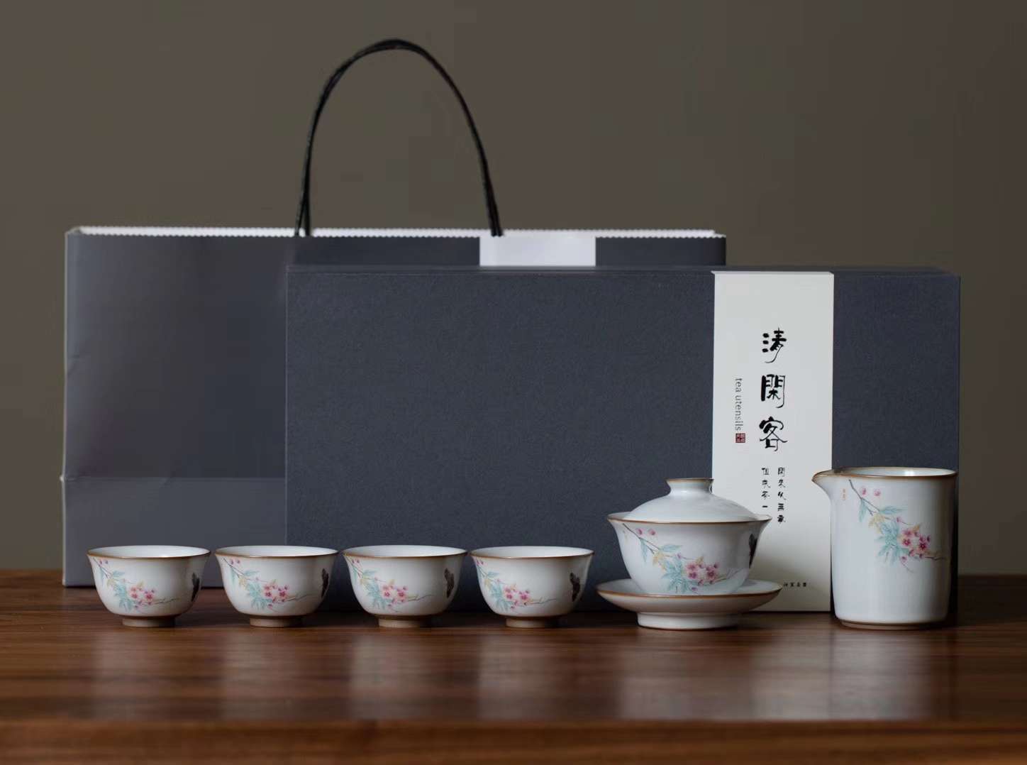汝窑茶具 扒花汝窑茶具详情图5