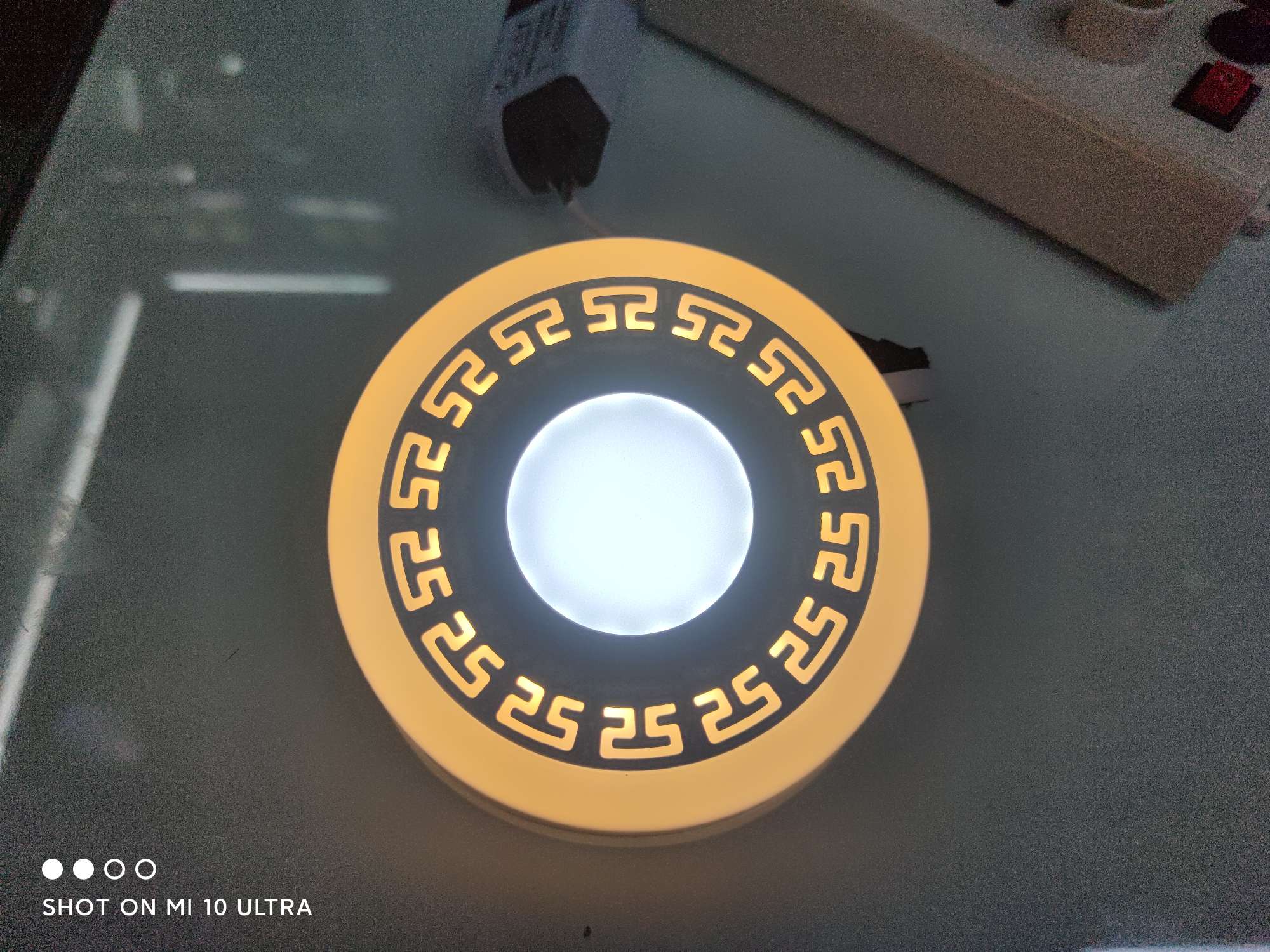 Led Lace Two-Tone Panel Light/Dimmed Round 3+3W Application Scenario
