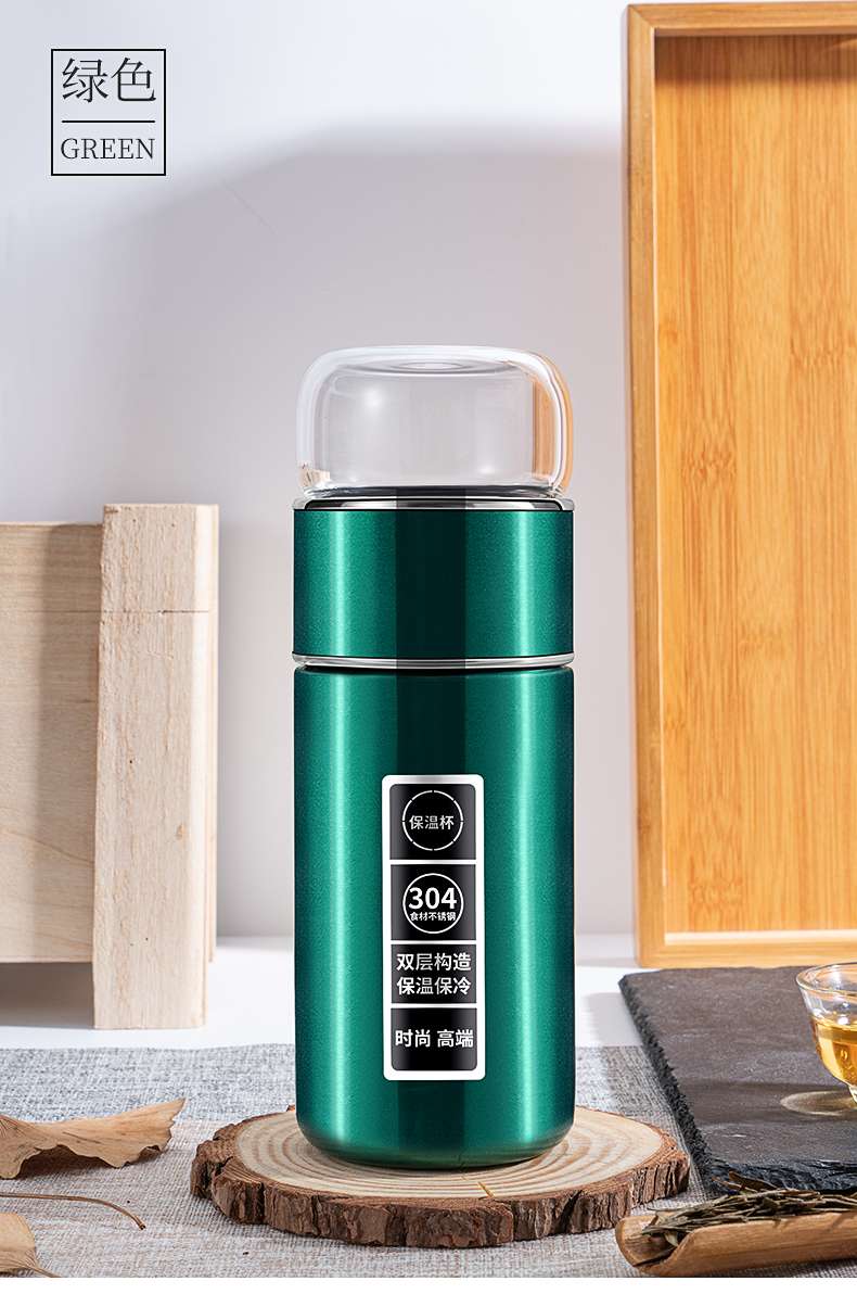 茶水分离玻璃保温杯泡茶杯子男士茶叶喝茶带过滤网便携防摔水杯