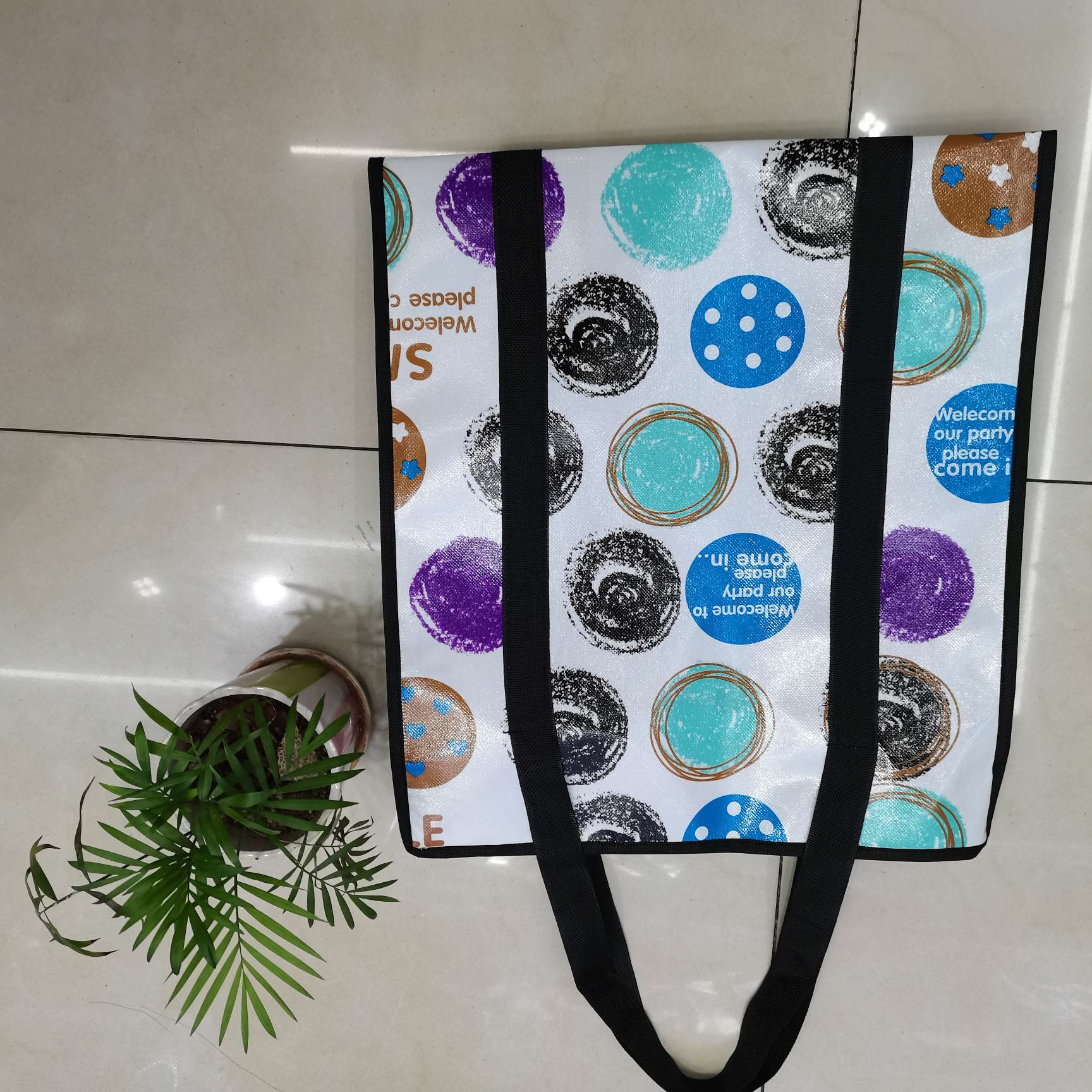 Non-woven bag woven bag tote bag duffel bag tote bag shopping bag details Picture