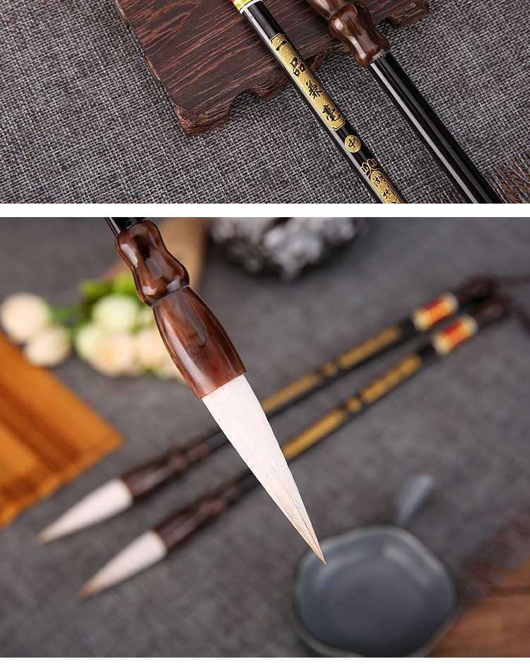 Chengzhen Yipin Jianmao high-quality goat hair brush, fine stationery Four Treasures calligraphy practice brush, student calligraphy brush, brush, free ink butterfly + rough-edge paper, please pick up at the store pic 15
