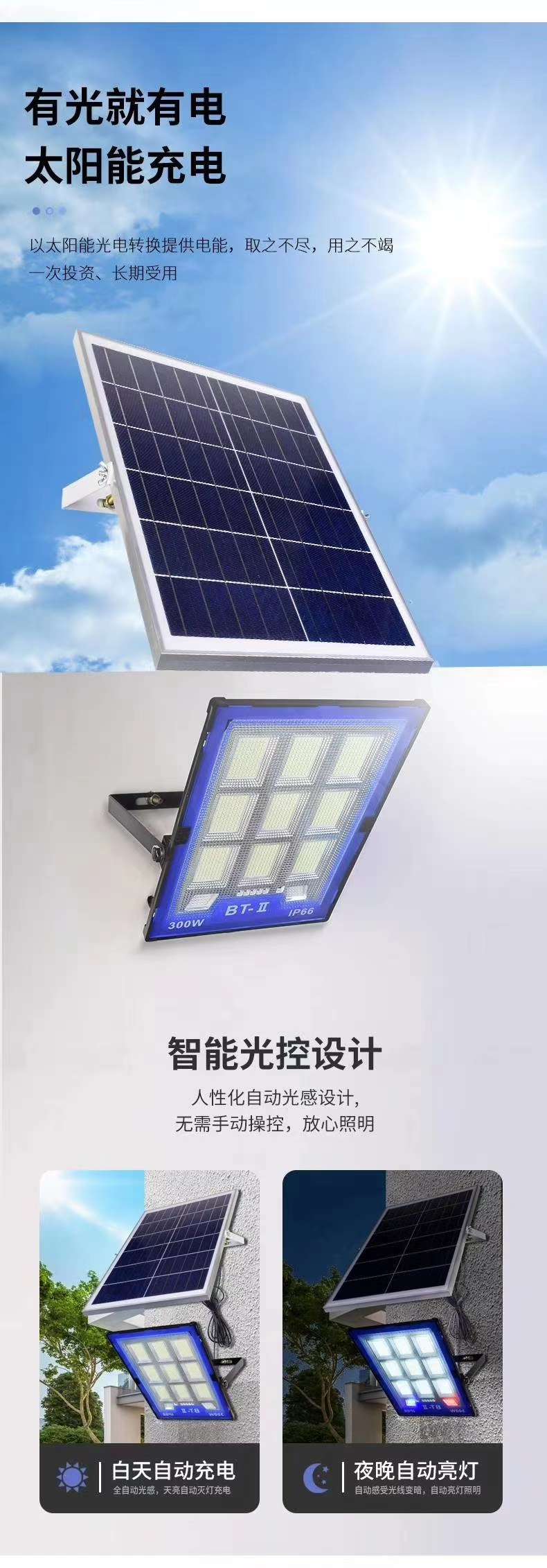 solar floodlights detail image 2