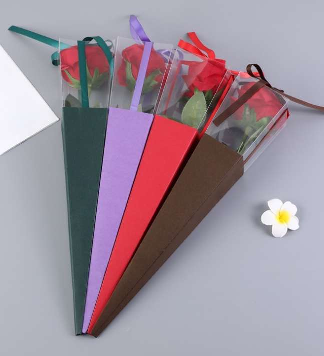 Single-flower PVC gift box details Picture