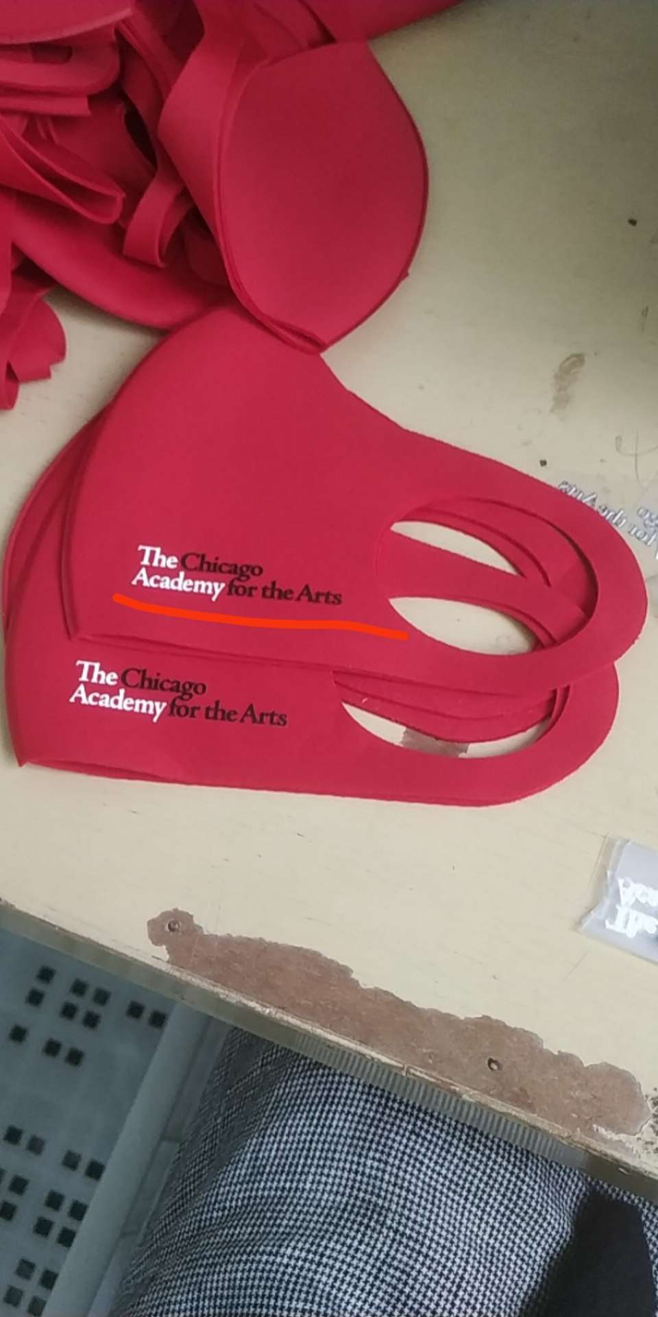 Customized masks with advertising logos Application Scenario