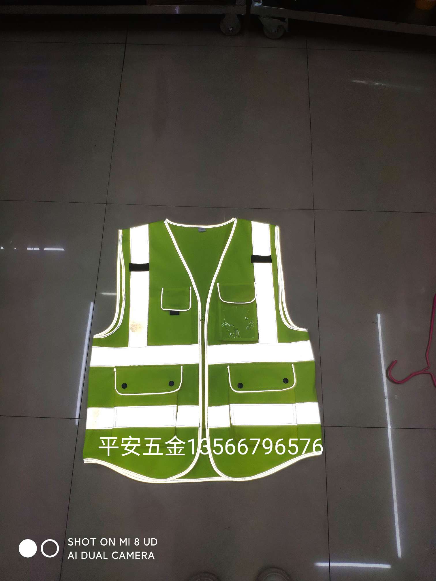 高档反光背心  反光马甲  反光警示服细节图